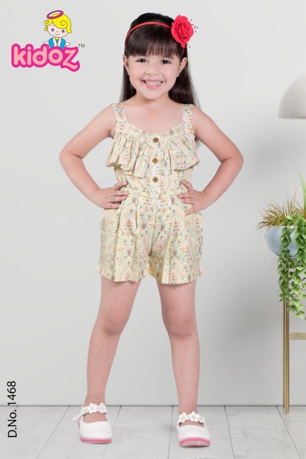 Girls Printed Jumpsuit