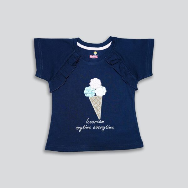 Girls Graphic Printed Cotton T-shirt