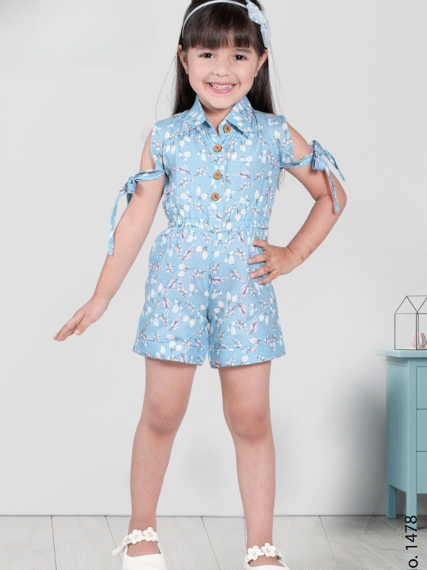 Girls Printed Jumpsuit