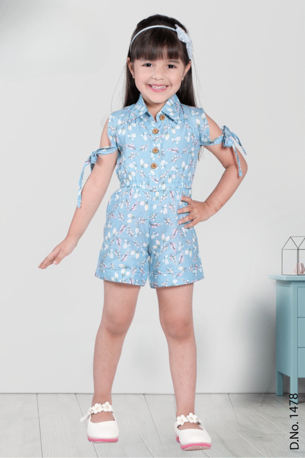 Girls Printed Jumpsuit