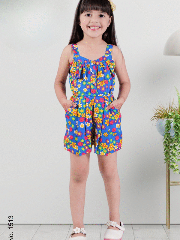 Girls Printed Jumpsuit