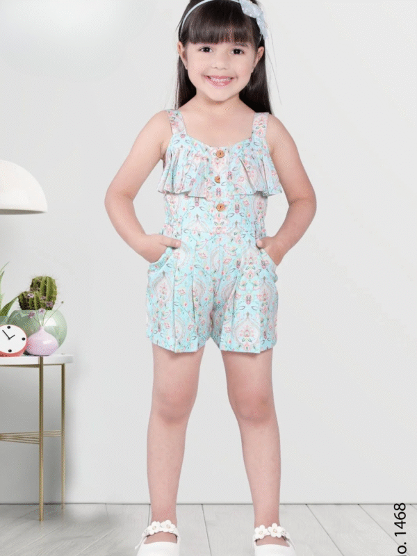 Girls Printed Jumpsuit