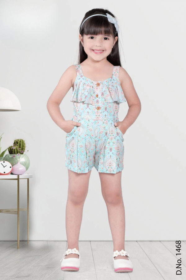 Girls Printed Jumpsuit