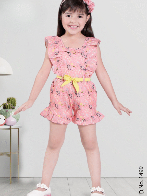 Girls Printed Jumpsuit
