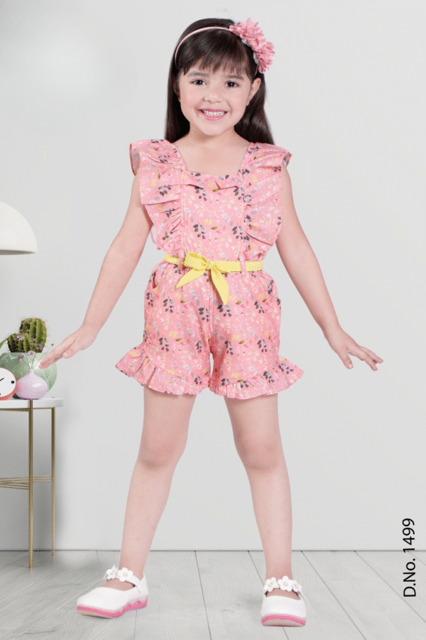 Girls Printed Jumpsuit