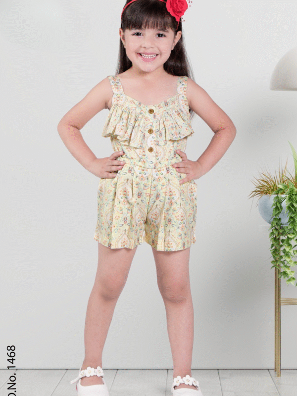 Girls Printed Jumpsuit