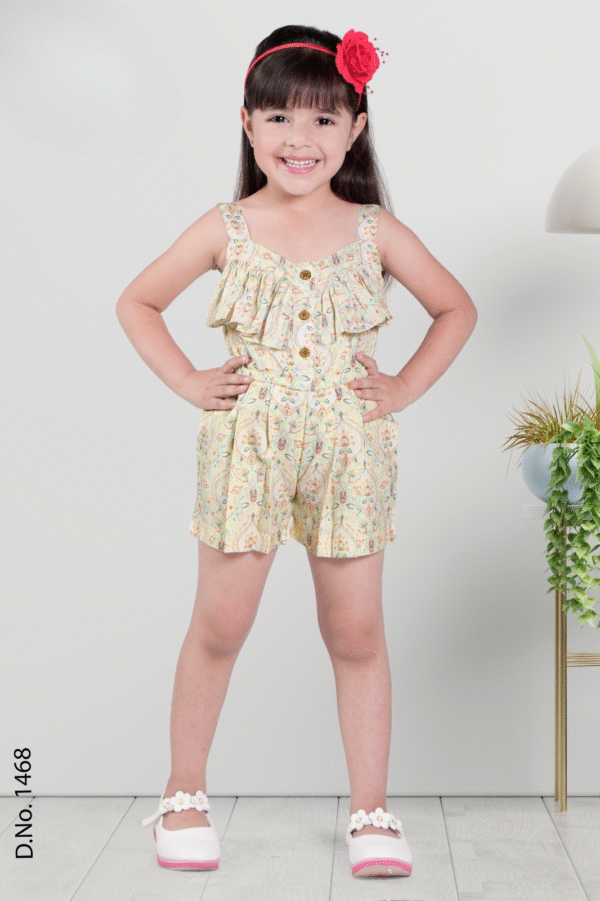 Girls Printed Jumpsuit