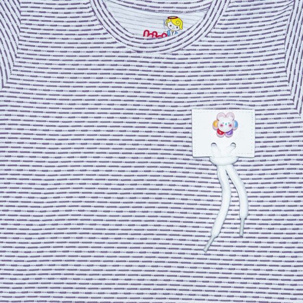 Girls Striped Cotton T-shirt