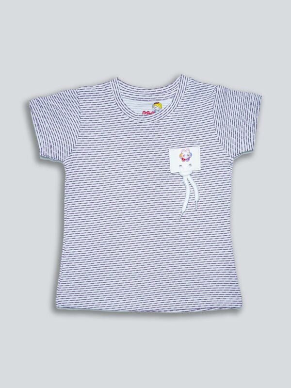 Girls Striped Cotton T-shirt