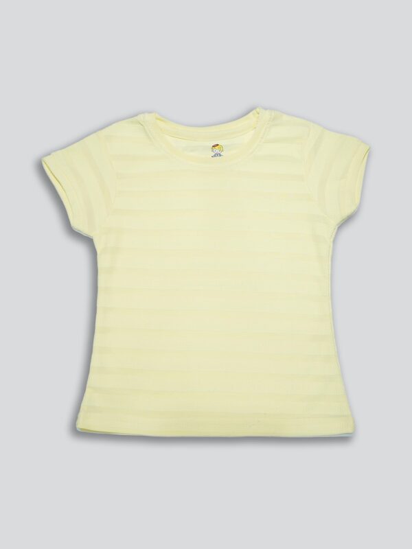 Girls Striped Relaxed Fit T-shirt